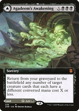 Agadeem's Awakening // Agadeem, the Undercrypt Zendikar Rising Bordless